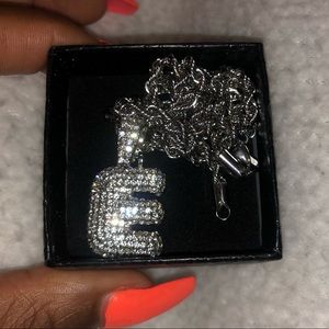 Iced Out Bubble Initial Chain (Letter E)